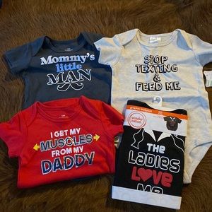 Set of Graphic onesies